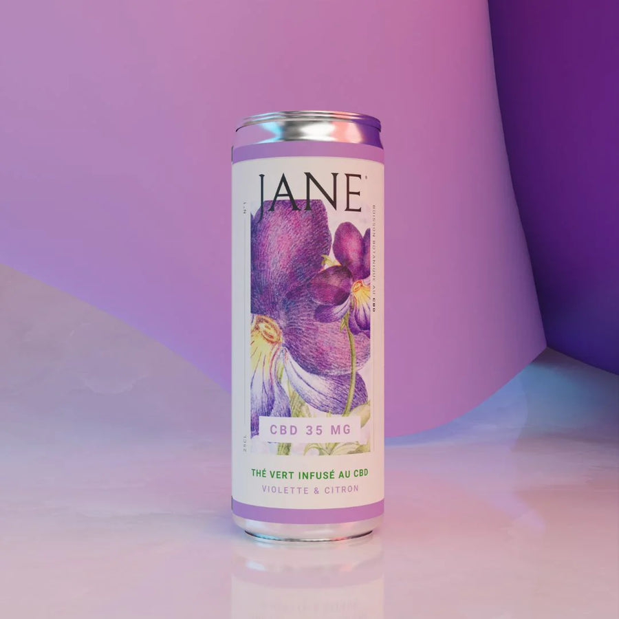 Boisson CBD violette citron – Jane