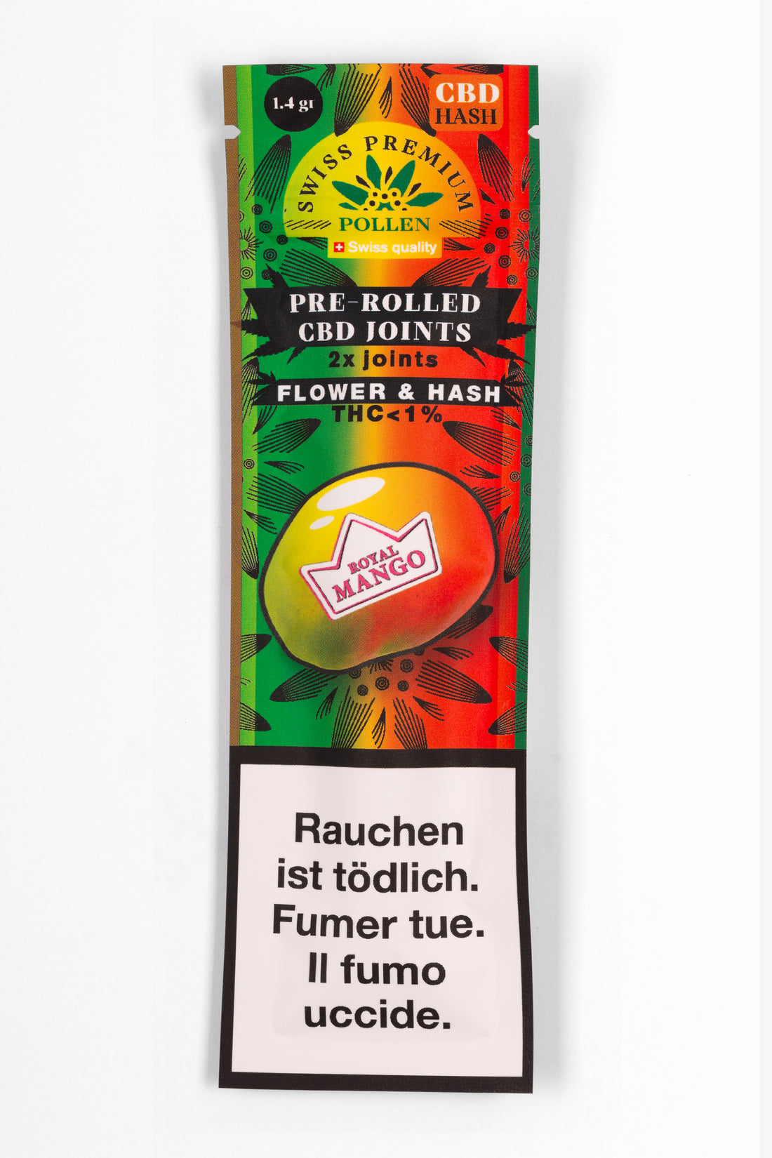 Joint pré-roulé CBD Royal Mango Haze – Swiss Premium Pollen