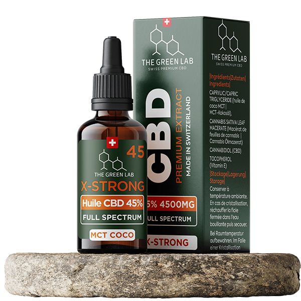 Huile CBD X-Strong 45% - Full Spectrum