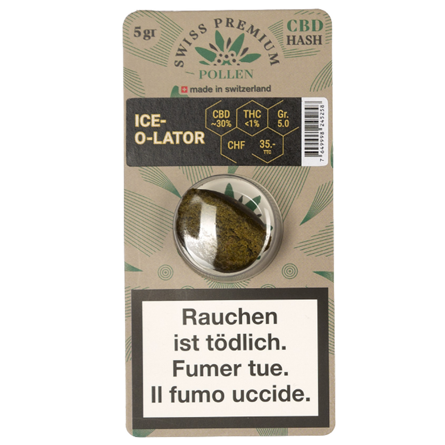 Iceolator – hash CBD Swiss Premium Pollen