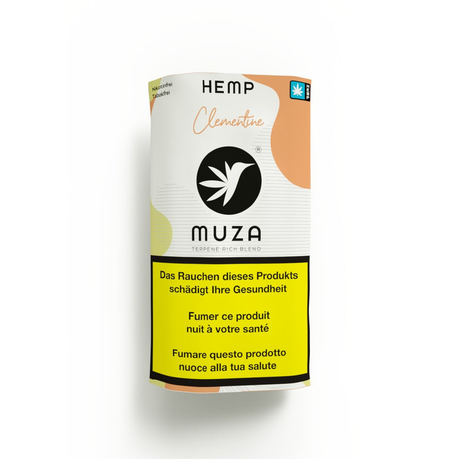 MUZA Hemp Clementine – substitut de tabac sans nicotine
