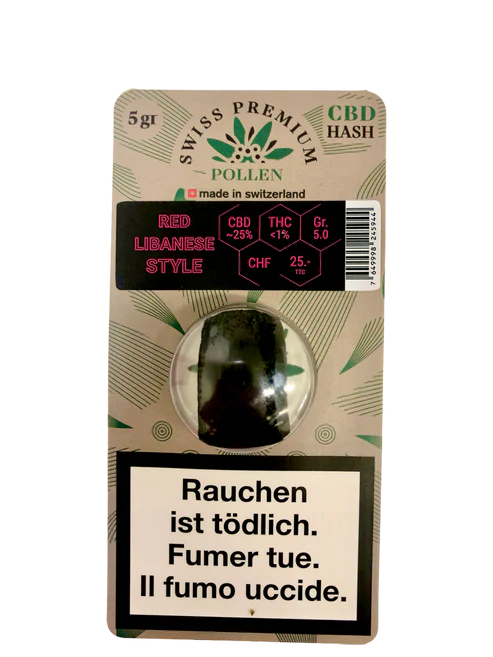 Libanais Rouge – hash CBD Swiss Premium Pollen