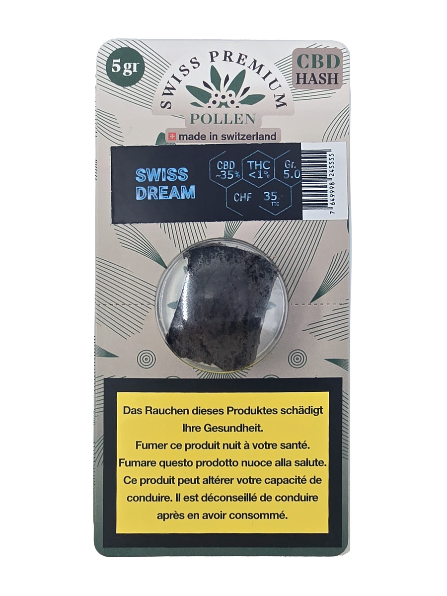 Swiss Dream – pollen CBD et CBN 15% Full Spectrum suisse