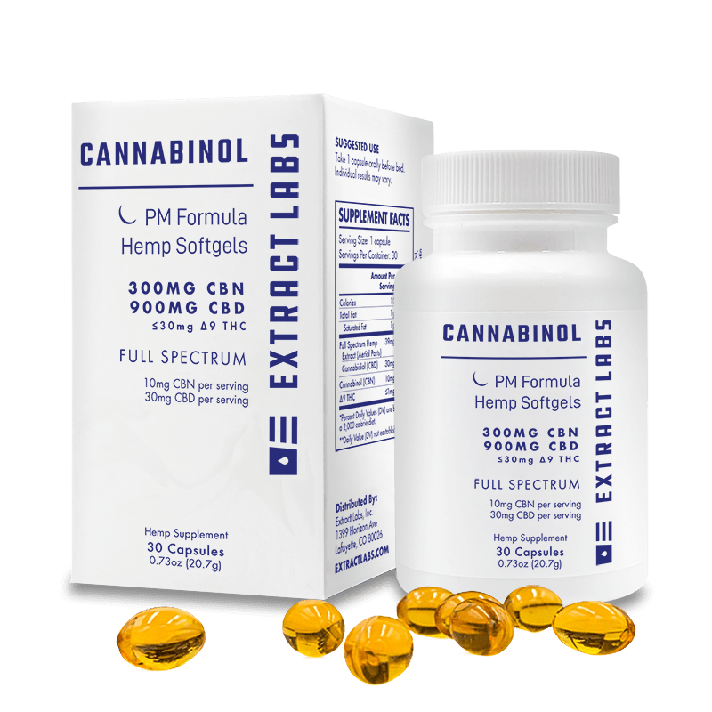 Gélules CBN 300 mg et CBD 900 mg – Extract Labs